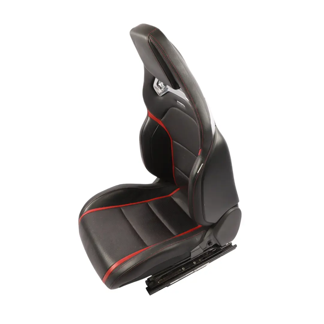  Front Seat Mercedes C117 W176 Right O/S AMG Leather Black Red Heated Memory - SKU RHD-A1769103902-3 - Part number A1769103902