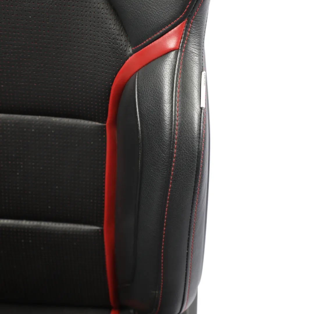 Front Seat Mercedes C117 W176 Right O/S AMG Leather Black Red Heated Memory - SKU RHD-A1769103902-3 - Part number A1769103902