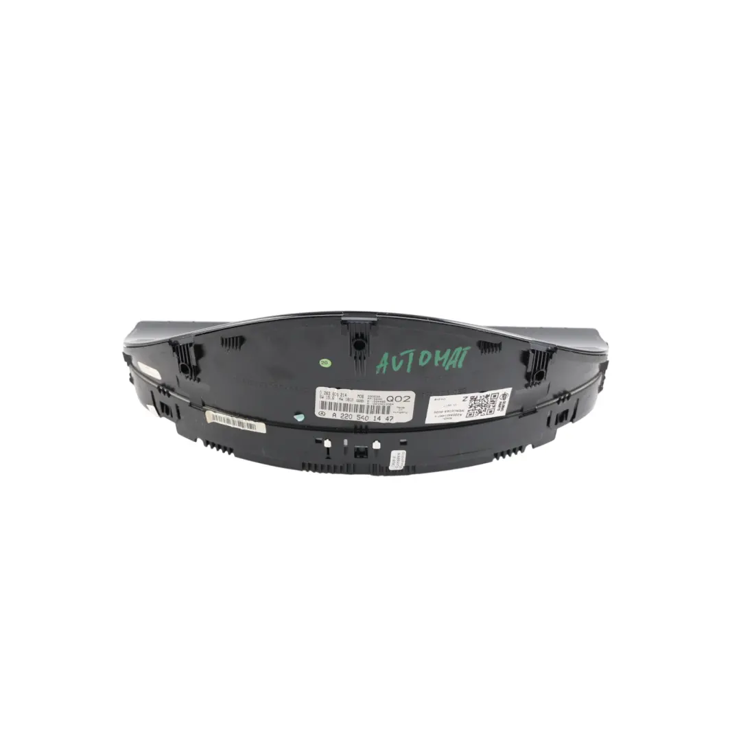 Mercedes W220 Instrument Cluster Speedo Clocks Petrol Automatic - SKU RHD-A2205401447-1 - Part number A2205401447