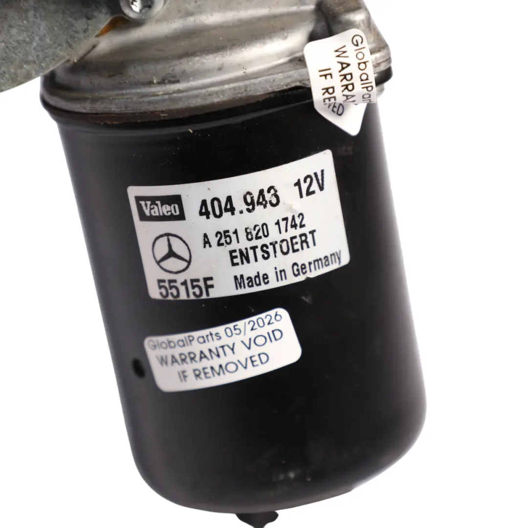 Front Windscreen Window Wiper Motor Unit 12V to Mercedes W251 with Part number A2518201742 Mercedes W251 Front Windscreen Window Wiper Motor Unit 12V - SKU RHD-A2518201742 - Part number A2518201742