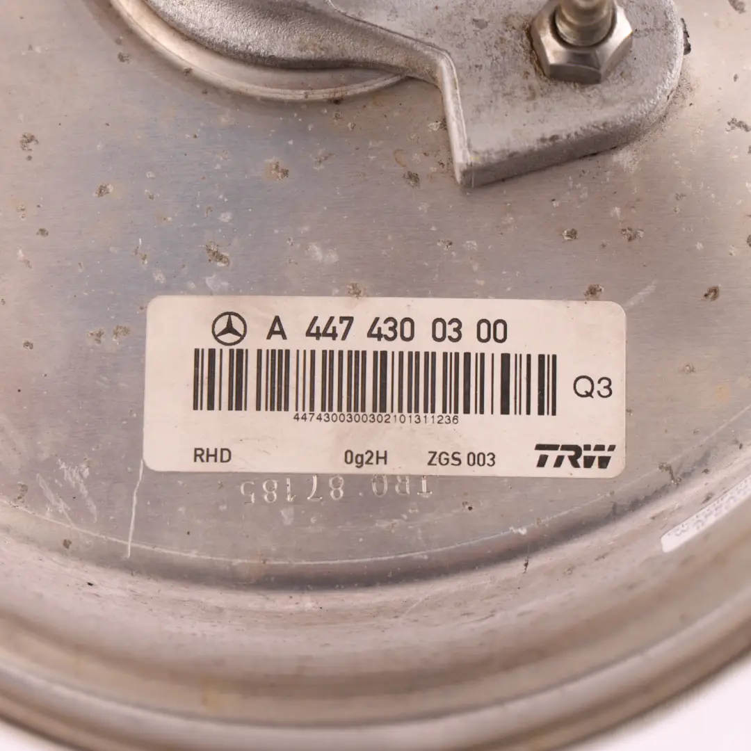 Mercedes Vito W447 Brake Servo Cylinder 114 CDI 622851 Diesel - SKU RHD-A4474300300 - Part number A4474300300
