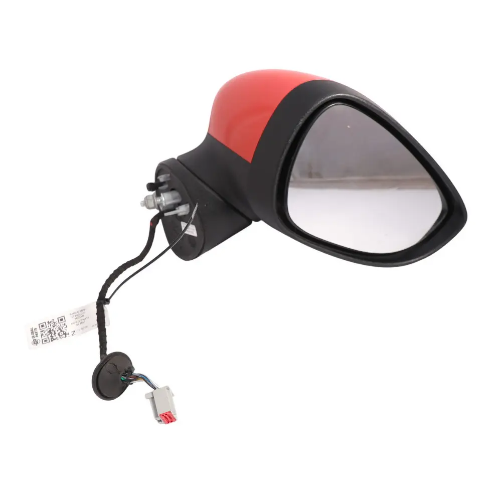 Ford Fiesta Mk7 Door Exterior Wing Mirror Heated Right O/S Molten Orange UY - SKU RHD-C1BB-17682-CC-MOOR - Part number C1BB-17682-CC