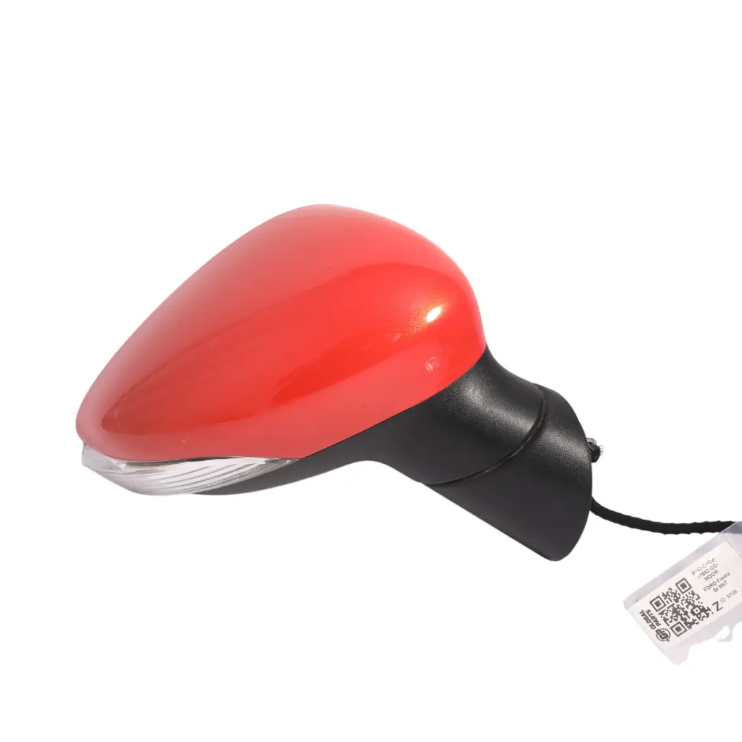 Ford Fiesta Mk7 Door Exterior Wing Mirror Heated Right O/S Molten Orange UY - SKU RHD-C1BB-17682-CC-MOOR - Part number C1BB-17682-CC
