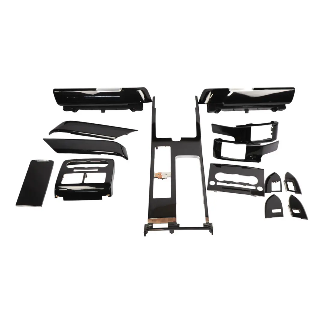 Range Rover L405 Interior Trim Set Dash Dashboard Cover Strip Grand Black Wood - SKU RHD-CK52-600E78-BB-1 - Part number CK52-600E78-BB