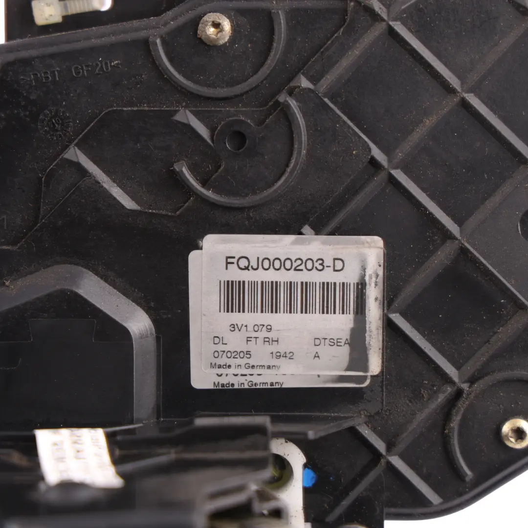 Land Rover Discovery 3 L319 Front Door Lock Mechanism Right O/S - SKU RHD-FQJ000203-D - Part number FQJ000203-D