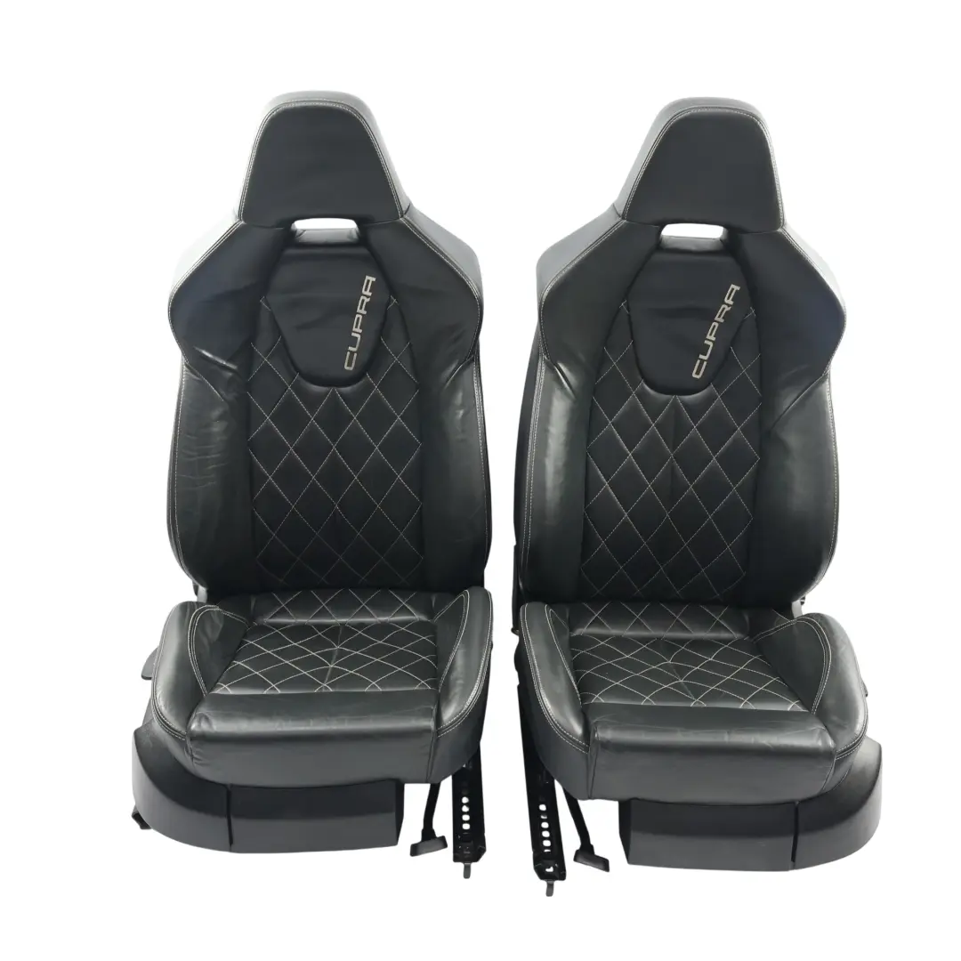 MK2 Sitze Vorne Hinten Sitzbank Schwarz Leder SET für Seat Leon Cupra mit Teilenummer SEAT-LEON-CUPRA-SEAT-LEATHER-SET Seat Leon Cupra MK2 Sitze Vorne Hinten Sitzbank Schwarz Leder SET - SKU SEAT-LEON-CUPRA-SEAT-LEATHER-SET - Teilenummer SEAT-LEON-CUPRA-SEAT-LEATHER-SET