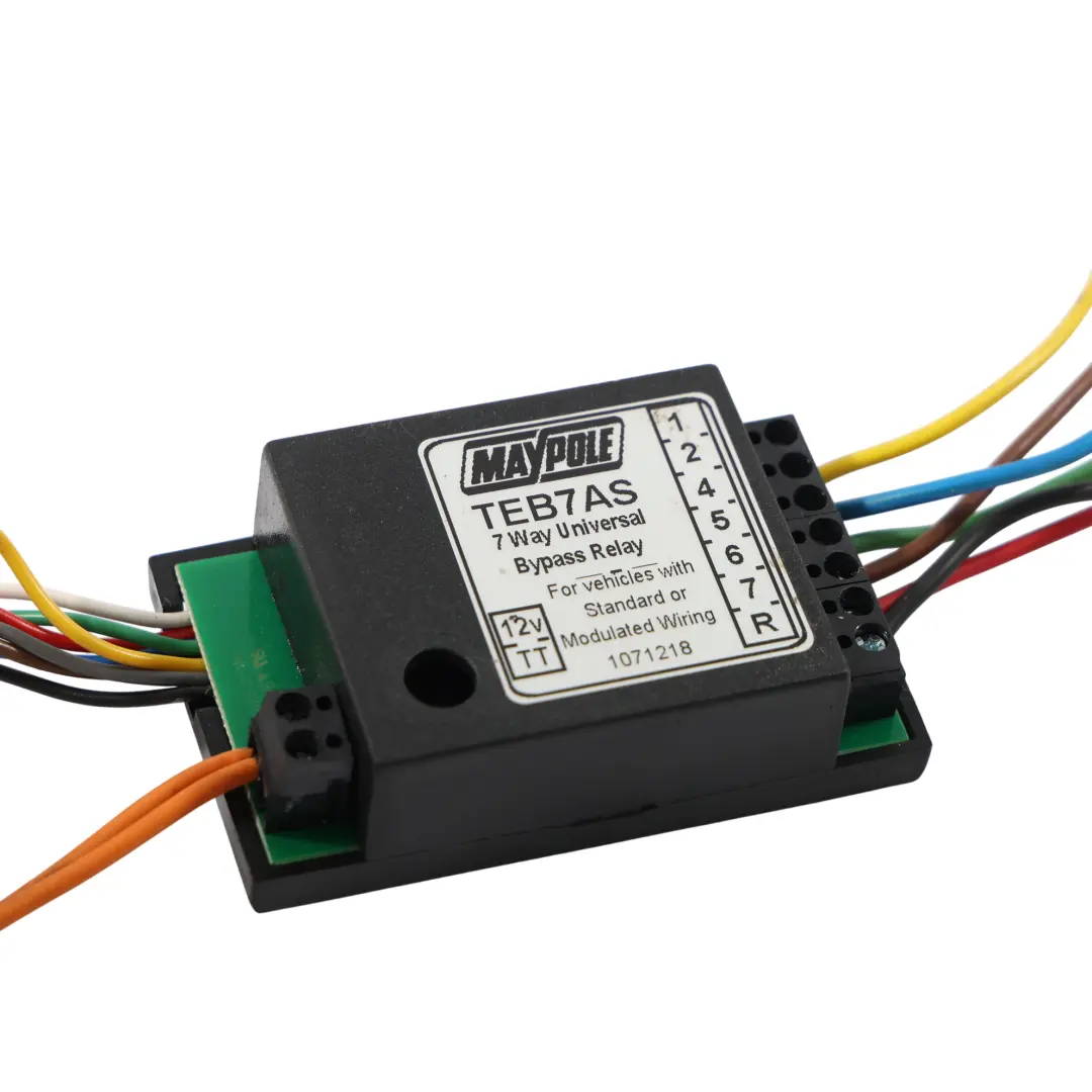Unbranded Gancho Remolque Electrónica 7 Vías Relés Bypass 12V C2 10712146 - SKU TEB7AS - Número de pieza TEB7AS