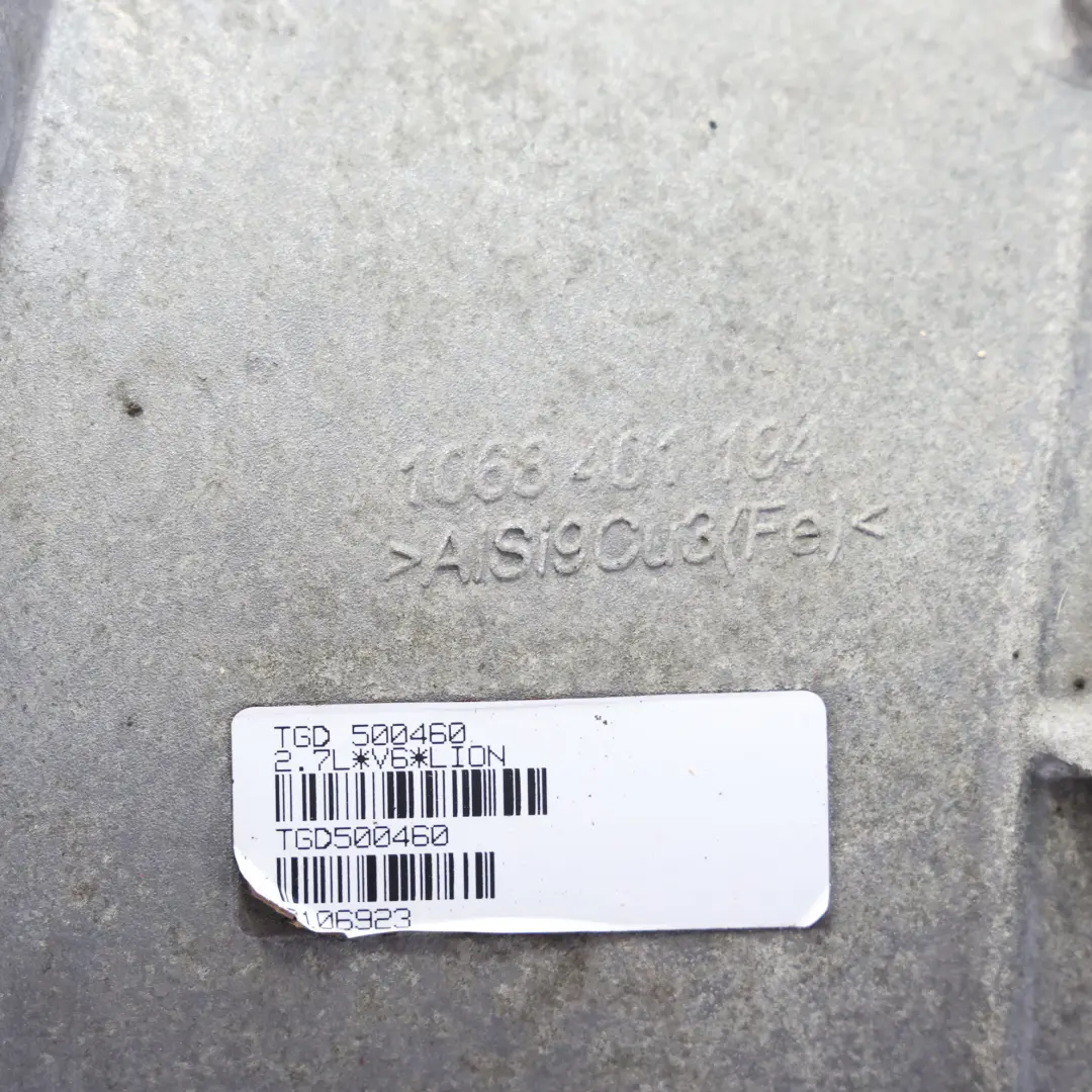 Range Rover Sport L320 2.7 TDV6 Automatic Gearbox WARRANTY - SKU TGD500460 - Part number TGD500460