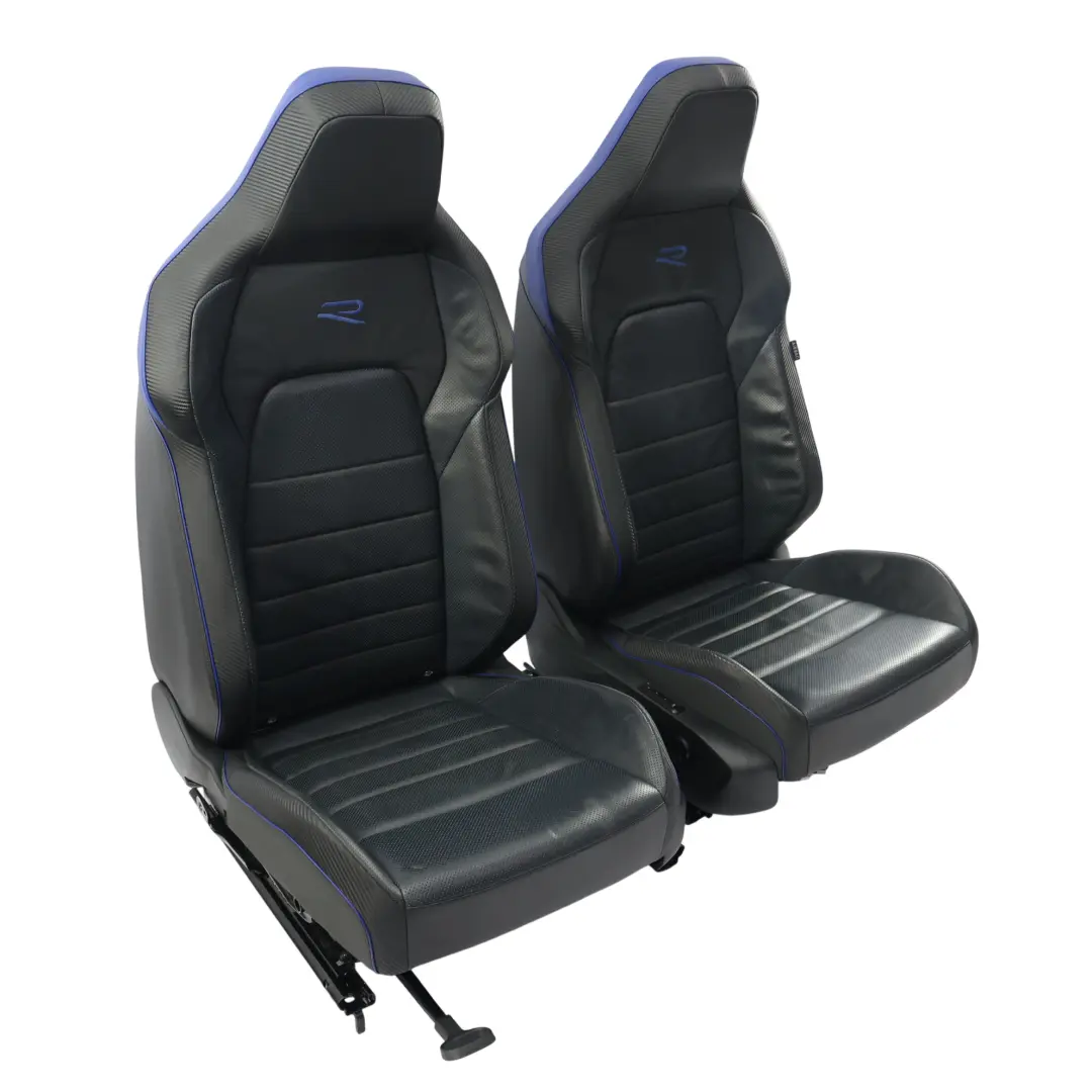 Volkswagen Golf R Mk8 Front Rear Seat Set Black Leather Heated Electric Memory - SKU VOLKSWAGEN-GOLF-R-CD1-SEAT-SET - Part number VOLKSWAGEN-GOLF-R-CD1-SEAT-SET
