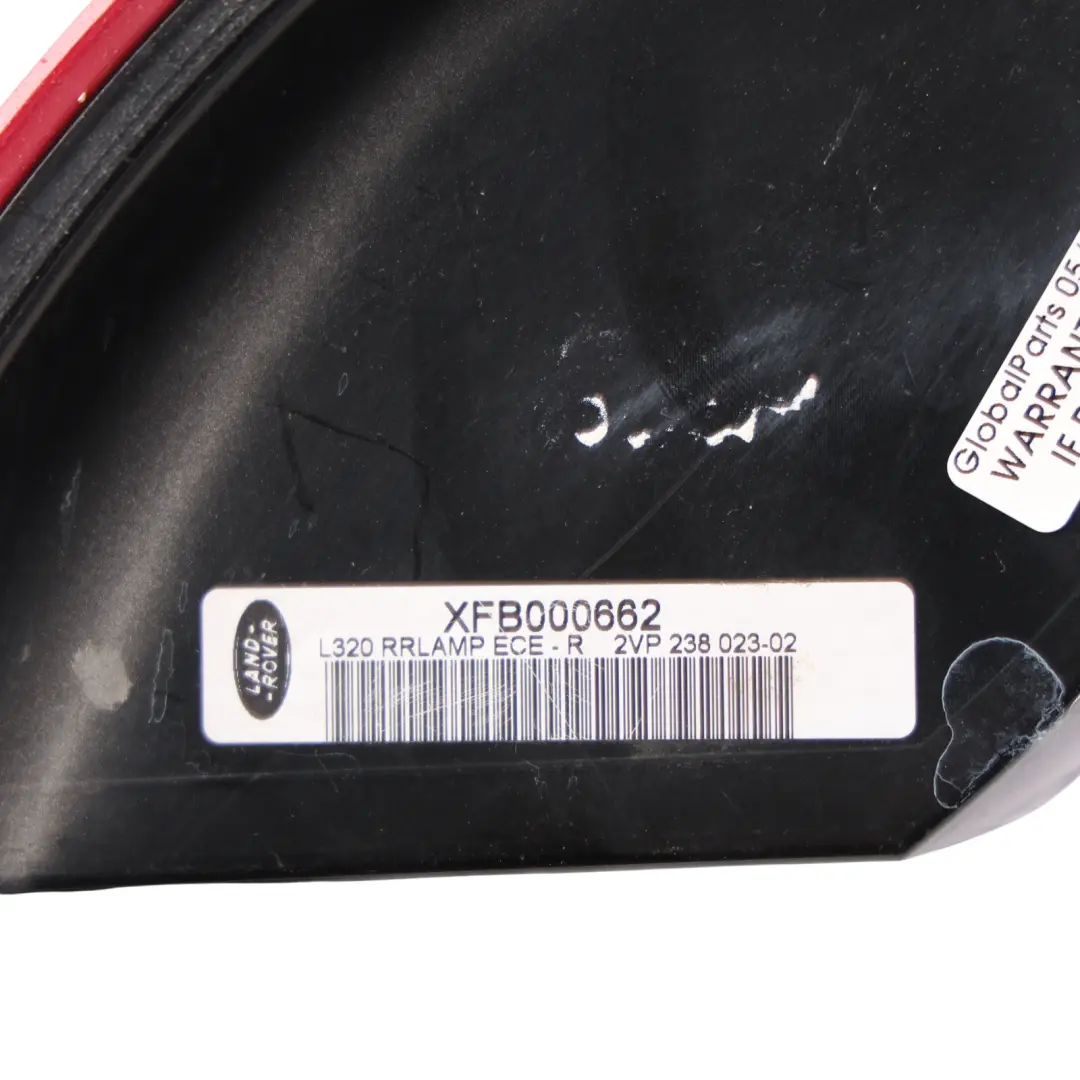 Range Rover Sport L320 Tail Light Lamp Taillight Rear Right O/S - SKU XFB000662 - Part number XFB000662