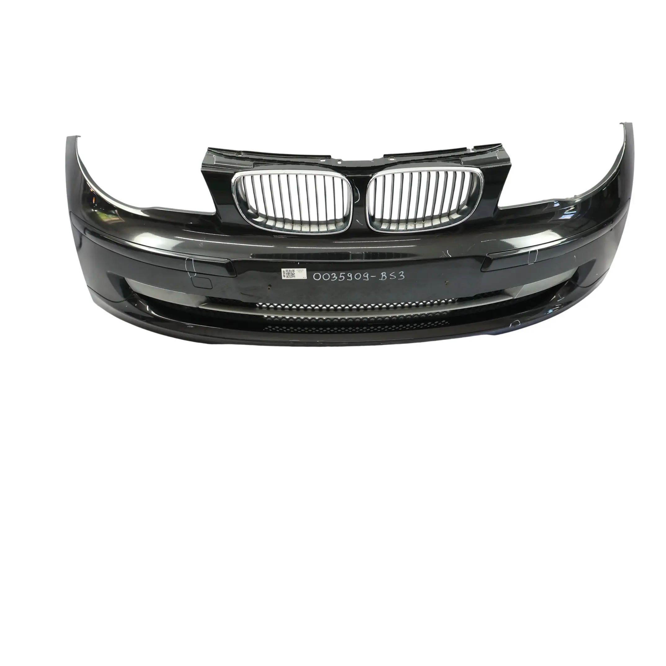 Front Bumper BMW E81 E87 LCI Trim Cover PDC Black Sapphire Metallic - 475