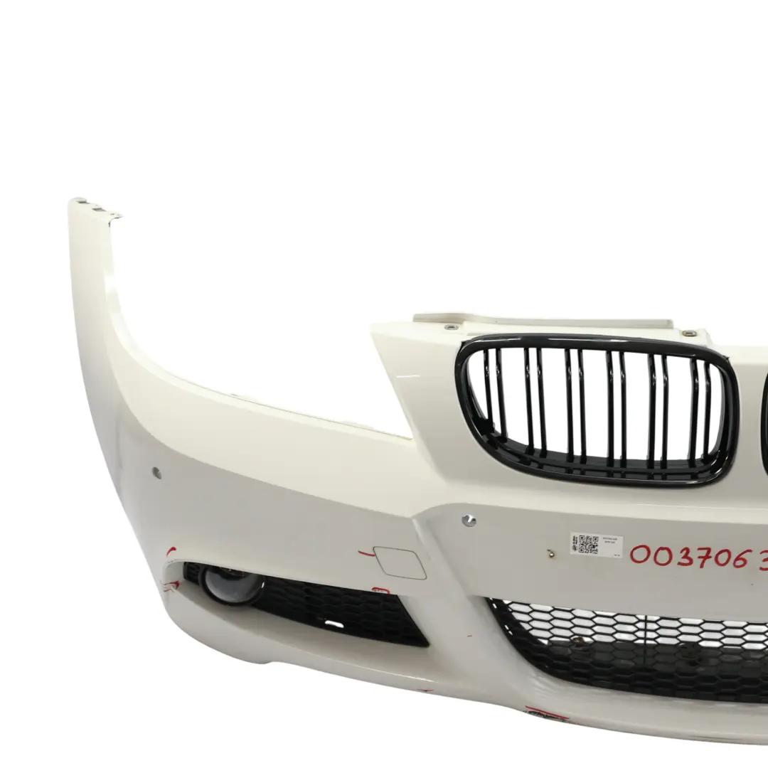 Complete Front Bumper Trim Panel Alpinweiss 3 - 300 to BMW E90 E91 LCI M Sport with Part number 0037063 BMW E90 E91 LCI M Sport Complete Front Bumper Trim Panel Alpinweiss 3 - 300 - SKU 0037063-AW - Part number 0037063