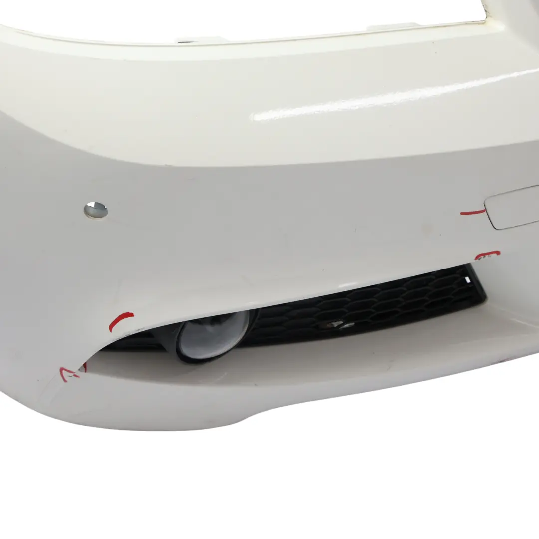 Complete Front Bumper Trim Panel Alpinweiss 3 - 300 to BMW E90 E91 LCI M Sport with Part number 0037063 BMW E90 E91 LCI M Sport Complete Front Bumper Trim Panel Alpinweiss 3 - 300 - SKU 0037063-AW - Part number 0037063