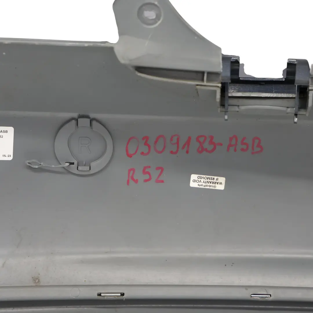 Mini R52 Cabrio Rear Bumper PDC Panel Astro Black Metallic - A25 - SKU 0309183-ASB - Part number 0309183