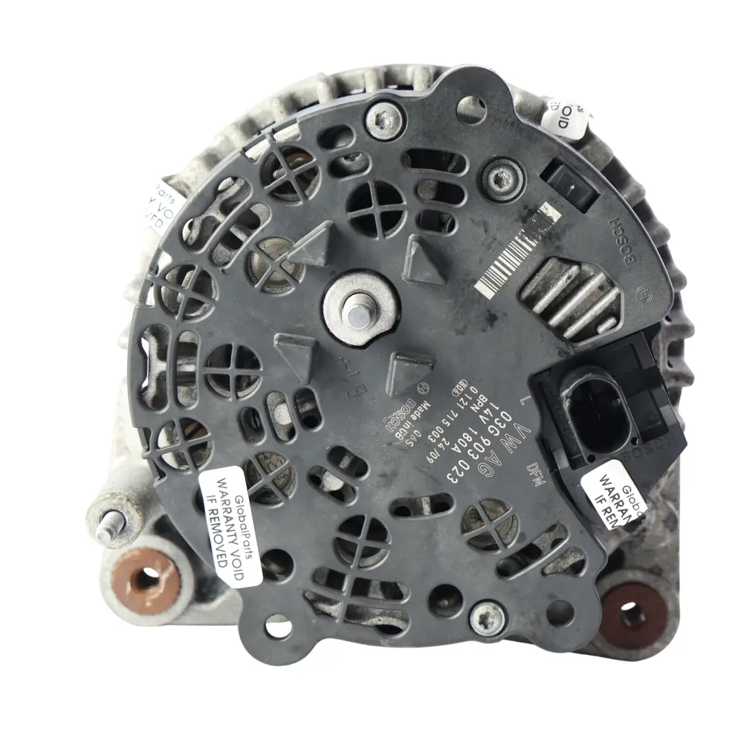 Alternatore Generatore 2.0 TDi Diesel 180A Bosch per Volkswagen Passat B6 con numero di parte 03G903023 Volkswagen Passat B6 Alternatore Generatore 2.0 TDi Diesel 180A Bosch - SKU 03G903023 - Numero di parte 03G903023