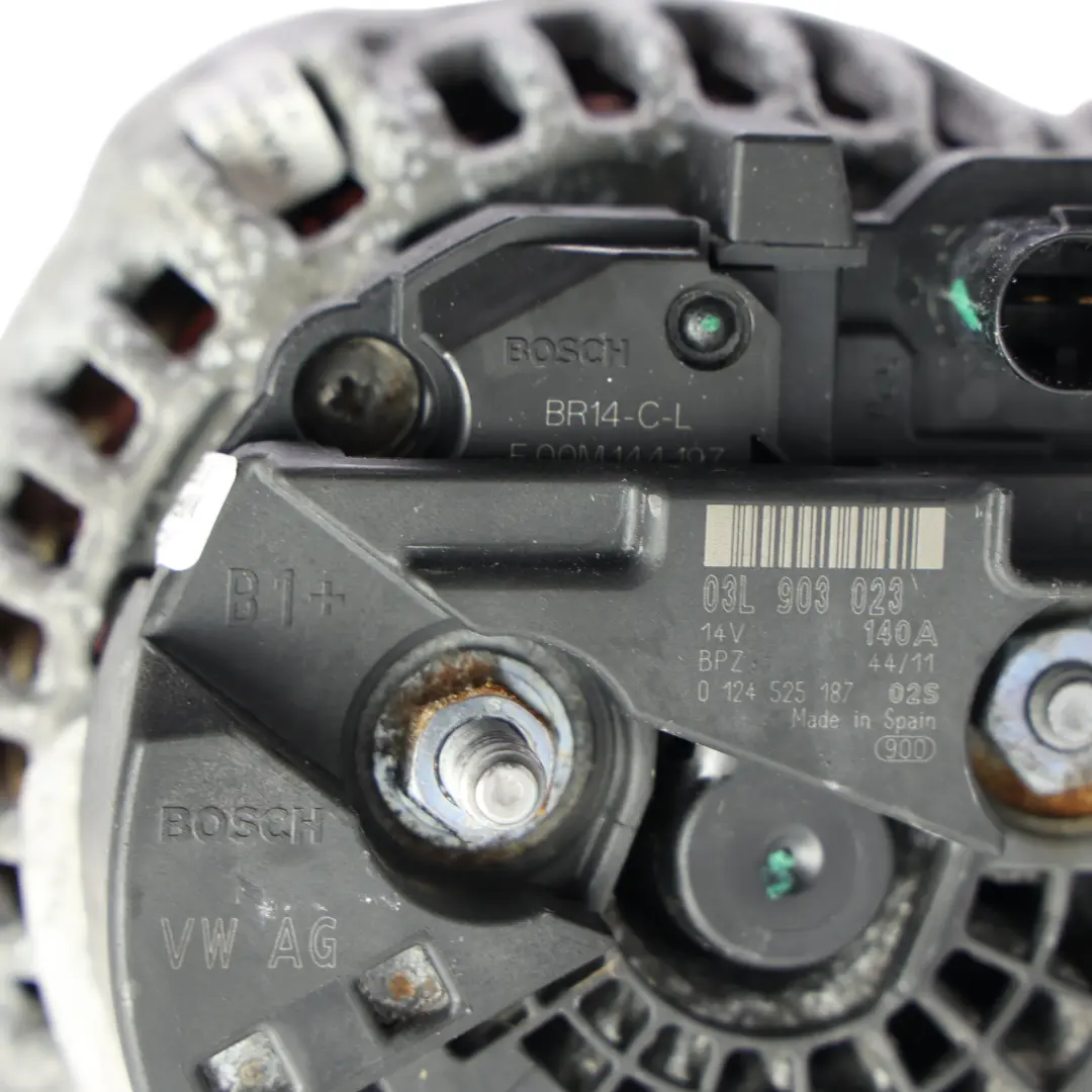MK3 Audi A3 8V Alternador Motor Diésel 14V 140A para Volkswagen Scirocco con número de pieza 03L903023 Volkswagen Scirocco MK3 Audi A3 8V Alternador Motor Diésel 14V 140A - SKU 03L903023-3 - Número de pieza 03L903023