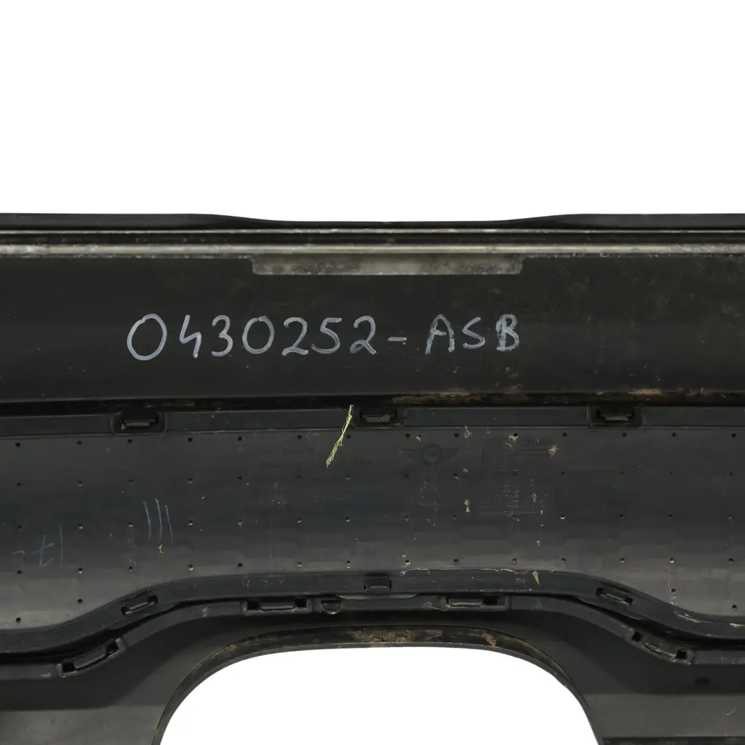 BMW MINI Cooper S R56 R57 Complete Rear Bumper Trim Panel Astro Black Metallic - SKU 0430252-ASB - Teilenummer 0430252