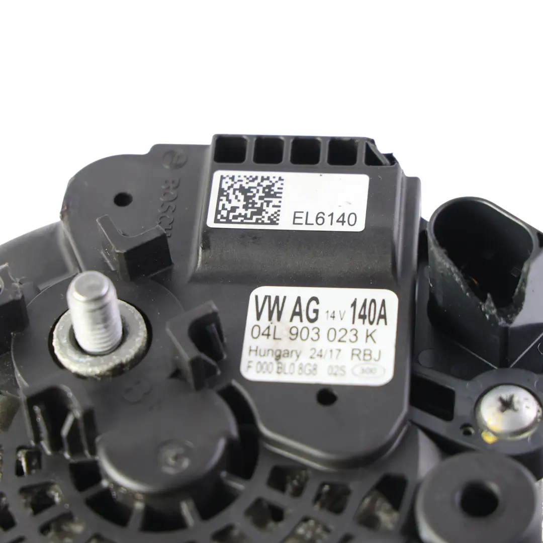 Alternador Generador 140A 1.6 2.0 TDI para Audi A3 8V Volkswagen Golf Mk7 con número de pieza 04L903023K Audi A3 8V Volkswagen Golf Mk7 Alternador Generador 140A 1.6 2.0 TDI - SKU 04L903023K - Número de pieza 04L903023K