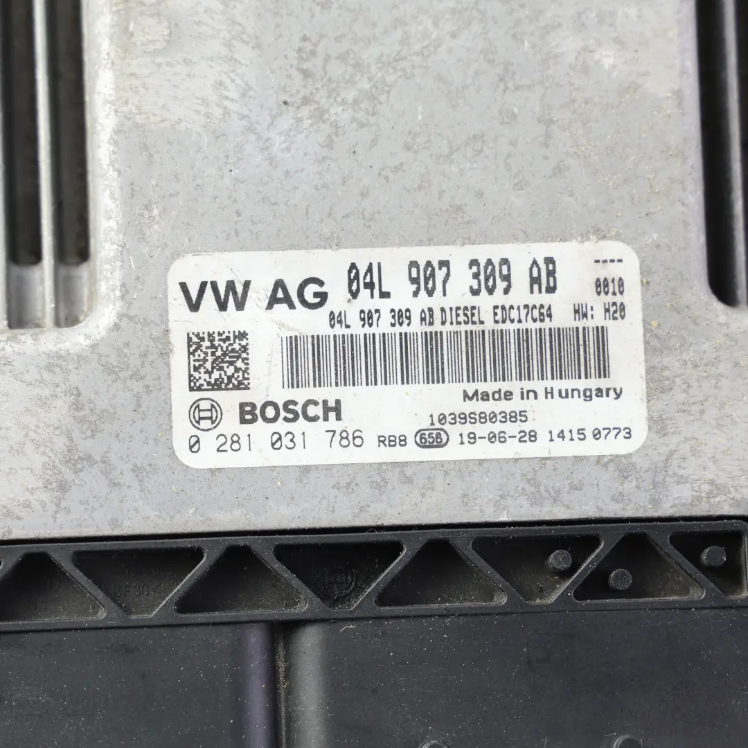 2K 2.0 TDI DFSD 102HP Motor Steuergerät ECU Manuell für Audi Caddy mit Teilenummer 04L907309AB Audi Caddy 2K 2.0 TDI DFSD 102HP Motor Steuergerät ECU Manuell - SKU 04L907309AB-6 - Teilenummer 04L907309AB