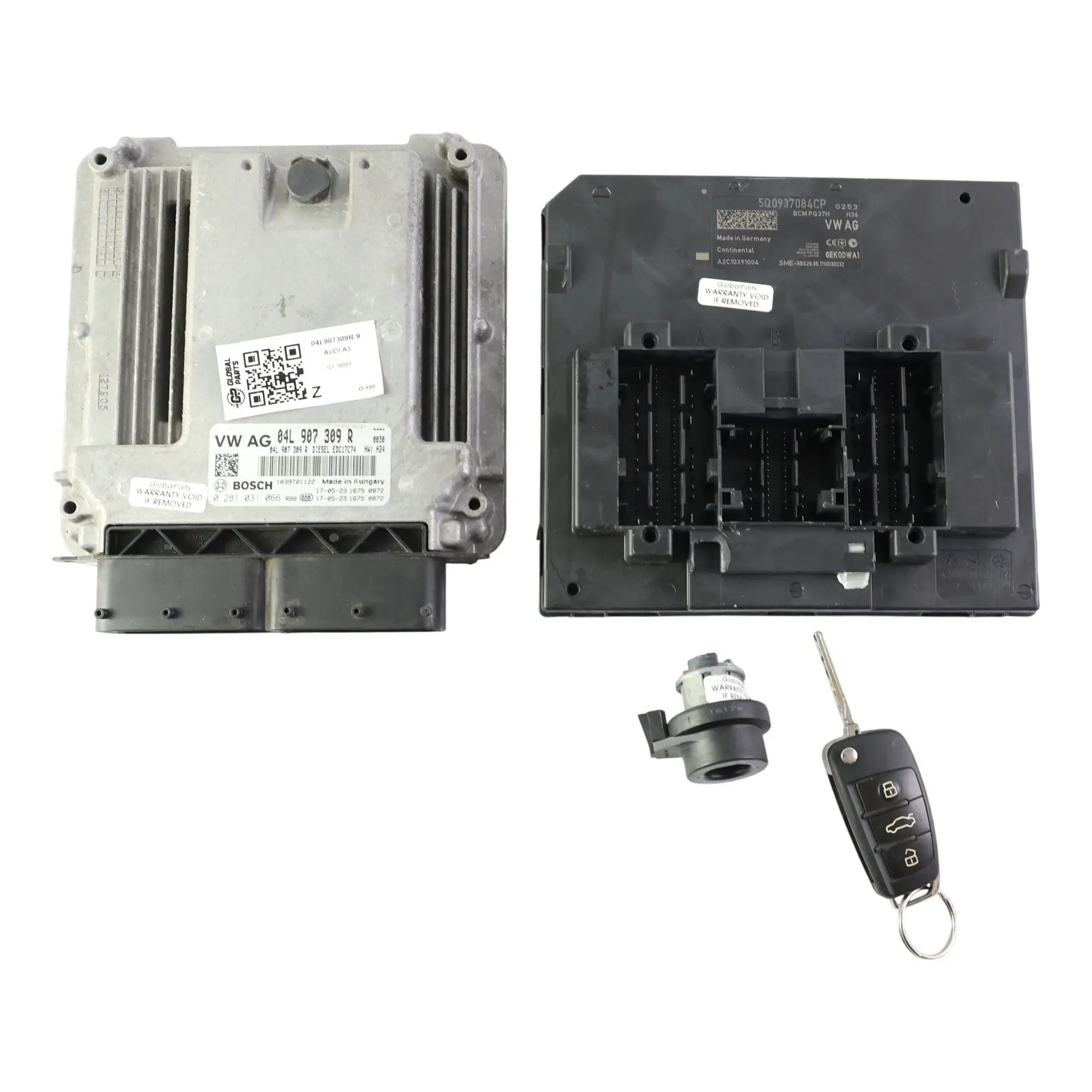 Audi A3 8V 2.0 TDI 150HP DCYA Engine Control ECU Kit 04L907309R Manual Gearbox
