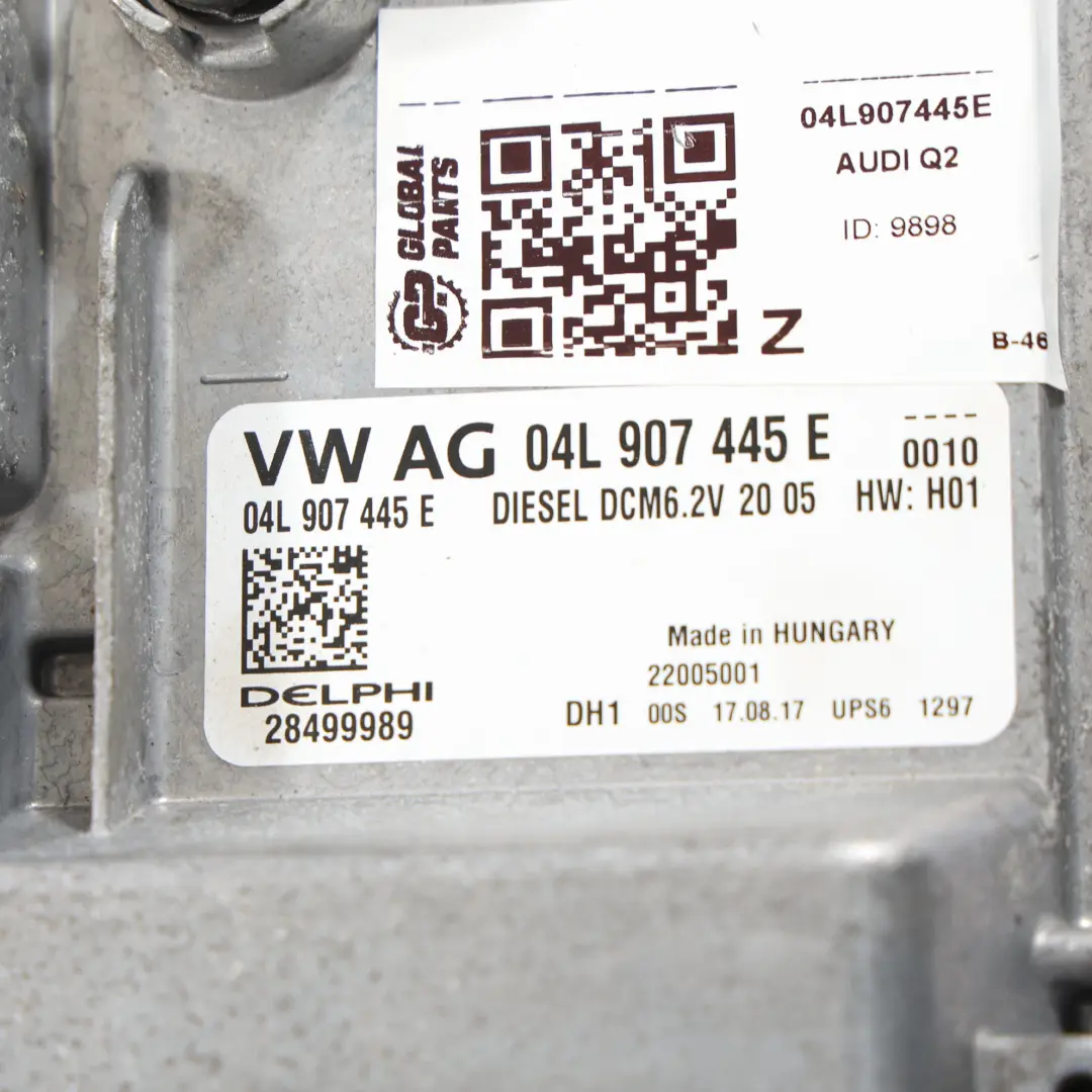 DDYA 115HP Engine Control Unit ECU Module Manual to Audi Q2 GA 1.6 TDI with Part number 04L907445E Audi Q2 GA 1.6 TDI DDYA 115HP Engine Control Unit ECU Module Manual - SKU 04L907445E - Part number 04L907445E