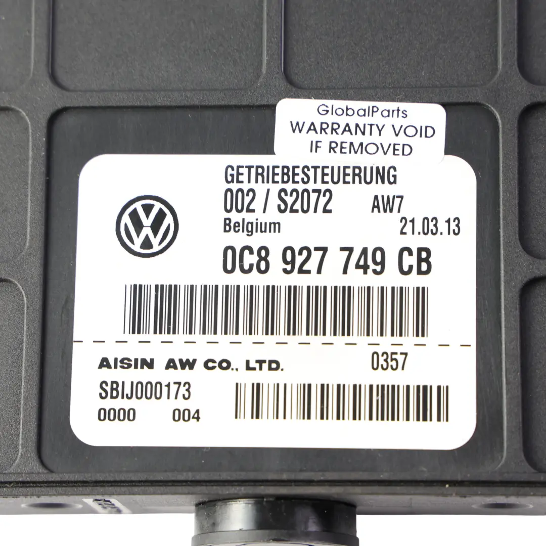 Módulo Control Unidad Transmisión Automática para Porsche Cayenne 92A con número de pieza 0C8927749CB Porsche Cayenne 92A Módulo Control Unidad Transmisión Automática - SKU 0C8927749CB - Número de pieza 0C8927749CB