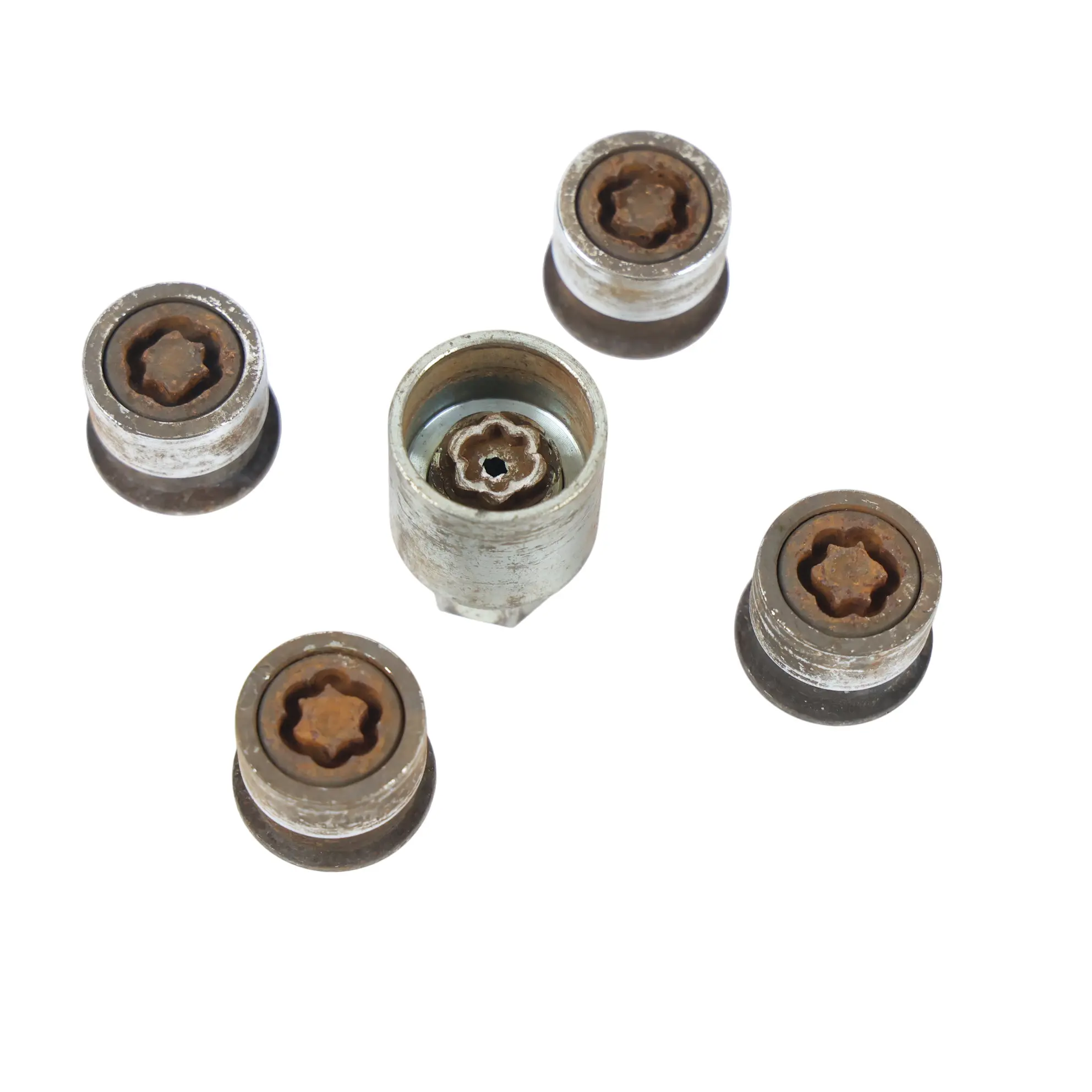 Ford Mondeo MK4 Kit 5 Pernos Tuercas Antirrobo Rueda 1118205 1S7J1K013AA
