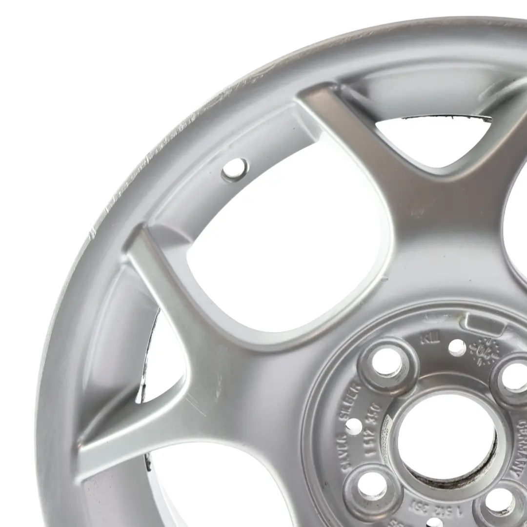Alloy Rim 16" ET:48 6,5J X-Lite 84 to Mini Cooper One R50 R52 R53 Silver Wheel with Part number 1512350 Mini Cooper One R50 R52 R53 Silver Wheel Alloy Rim 16" ET:48 6,5J X-Lite 84 - SKU 1512350-6 - Part number 1512350