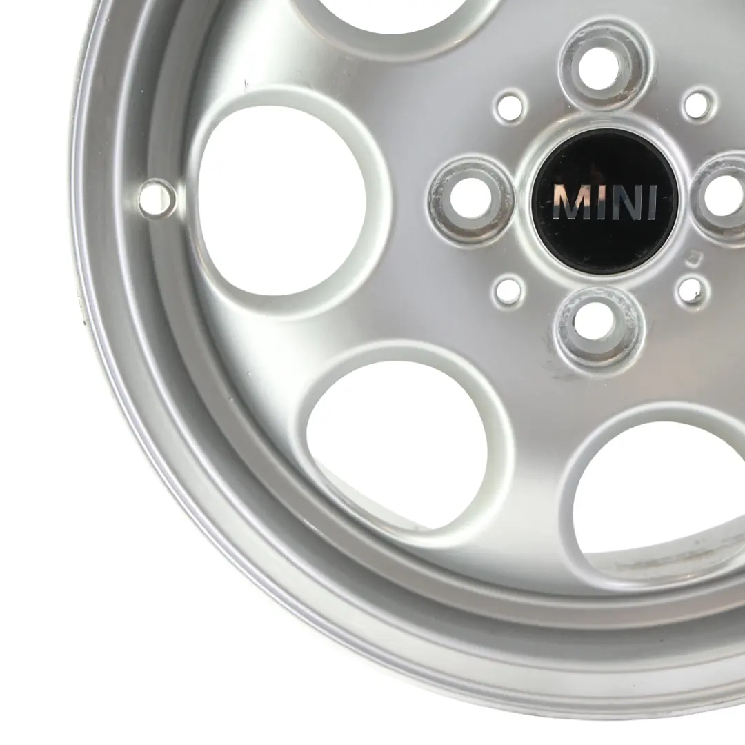 Rim Alloy Silver 15" ET:45 5,5J 7-Hole 81 to Mini Cooper One R50 R56 Wheel with Part number 1512458 Mini Cooper One R50 R56 Wheel Rim Alloy Silver 15" ET:45 5,5J 7-Hole 81 - SKU 1512458-10 - Part number 1512458