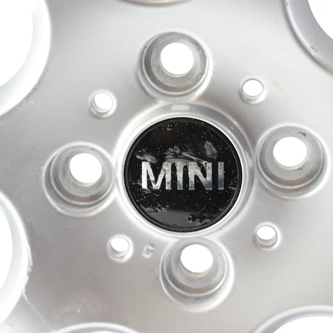 Alloy Rim 15" 5,5J ET:45 7-Hole 81 to Mini R50 R55 R56 R57 Silver Wheel with Part number 1512458 Mini R50 R55 R56 R57 Silver Wheel Alloy Rim 15" 5,5J ET:45 7-Hole 81 - SKU 1512458-5 - Part number 1512458