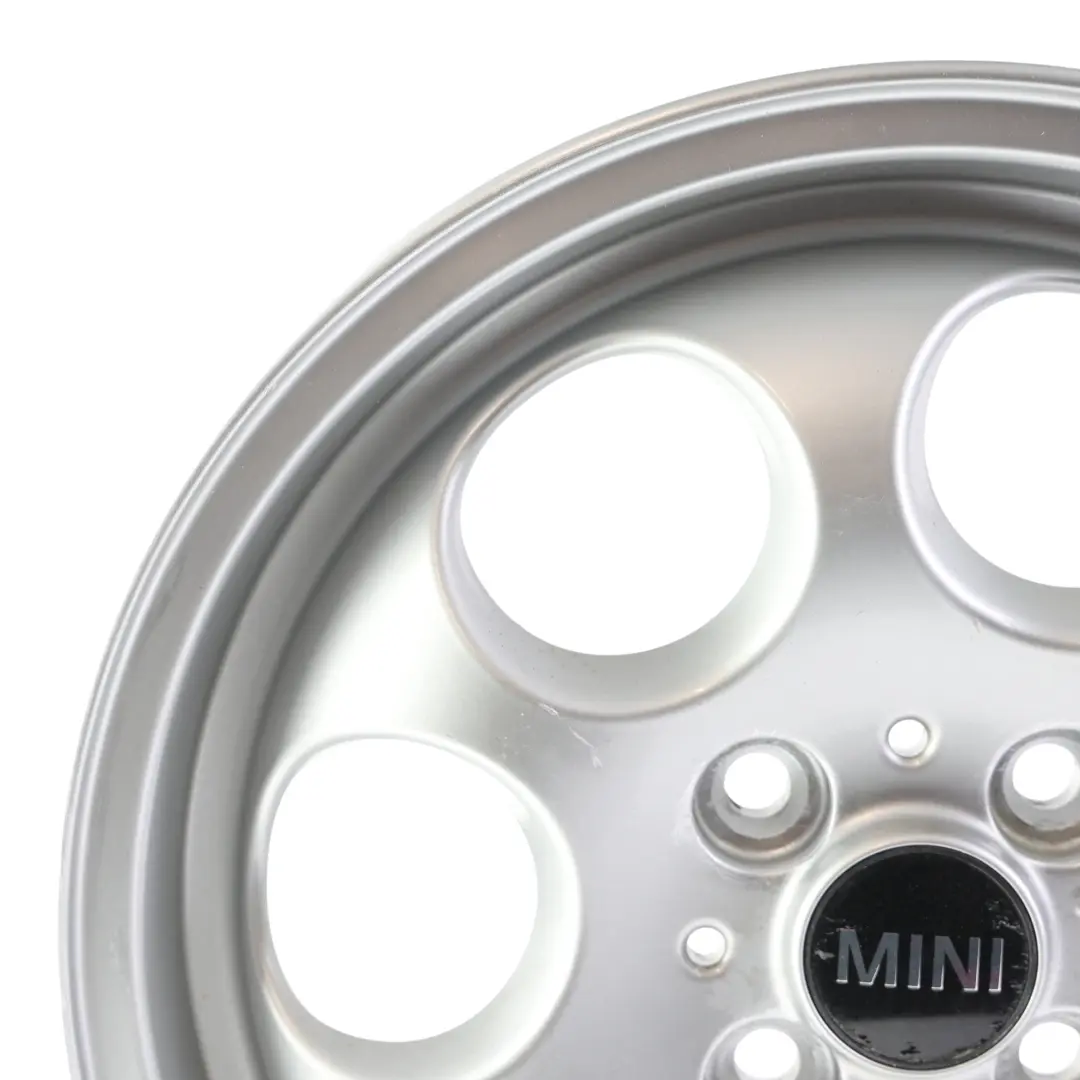 Rim Alloy Silver 15" 5,5J ET:45 7-Hole 81 to Mini Cooper One R50 R55 R56 R57 Wheel with Part number 1512458 Mini Cooper One R50 R55 R56 R57 Wheel Rim Alloy Silver 15" 5,5J ET:45 7-Hole 81 - SKU 1512458-9 - Part number 1512458