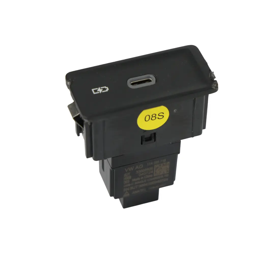 MK2 Toma Cargador USB-C Puerto Enchufe para Volkswagen Crafter con número de pieza 17A035718 Volkswagen Crafter MK2 Toma Cargador USB-C Puerto Enchufe - SKU 17A035718 - Número de pieza 17A035718