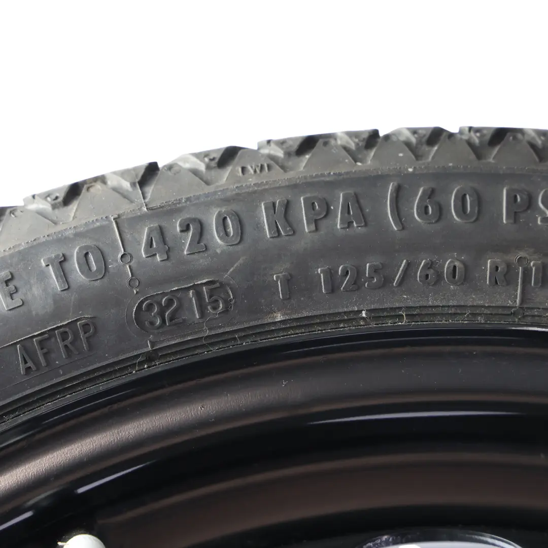 Audi TT 8N VW Golf Mk4 Steel Spare Wheel Tyre R18 3.5J ET:38 125/60 - SKU 1J0601027M-1 - Part number 1J0601027M