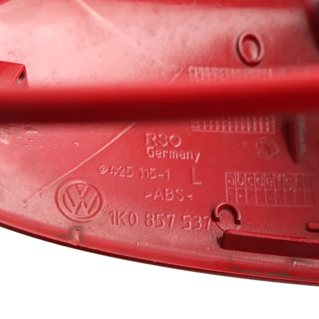VW Golf Mk5 Wing Mirror Cover Left N/S Cap Casing Tornado Red LY3D - SKU 1K0857537-TRE1 - Part number 1K0857537