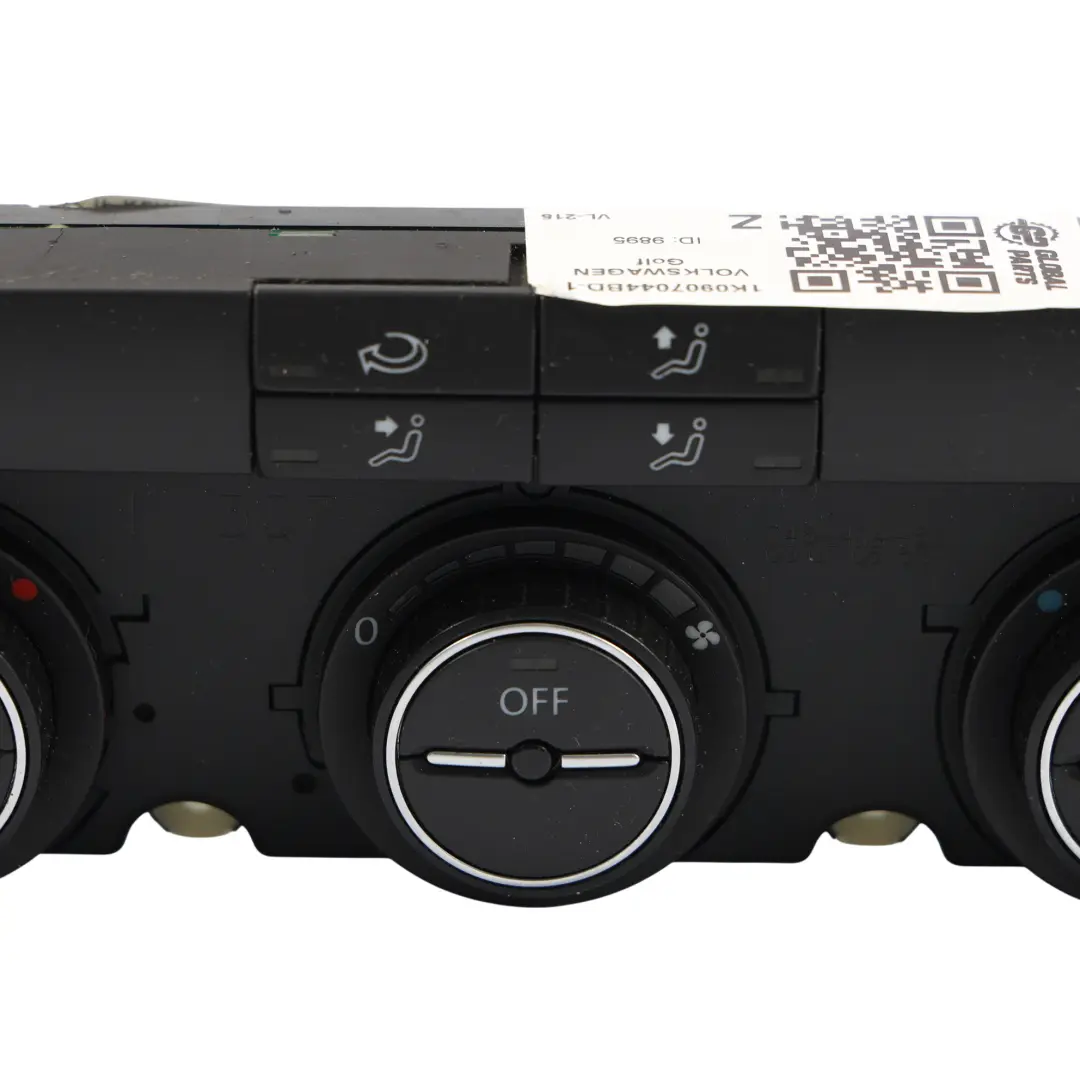 VW Volkswagen Golf 1K Air Conditioning Climate Control Switch Panel - SKU 1K0907044BD-1 - Part number 1K0907044BD