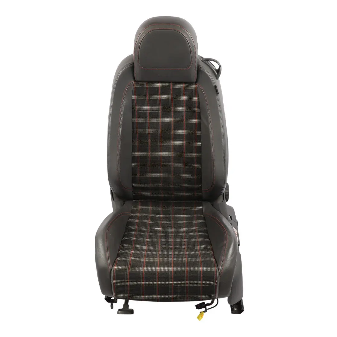 Volkswagen Golf Mk5 GTI 5D Front Seat Heated Leather Cloth Black Left N/S