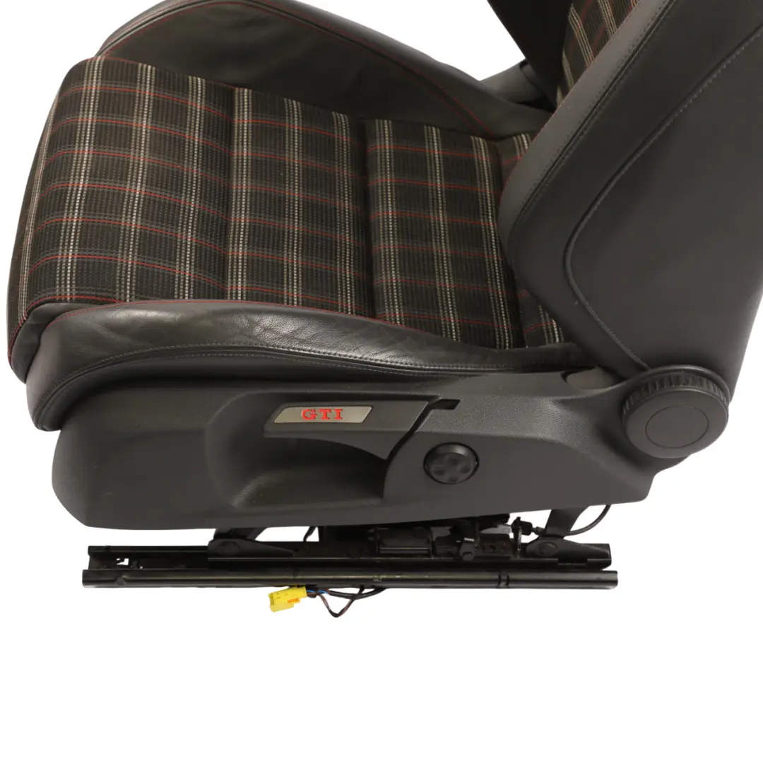 Volkswagen Golf Mk5 GTI 5D Front Seat Heated Leather Cloth Black Left N/S - SKU 1K3881805TE-2 - Part number 1K3881805TE