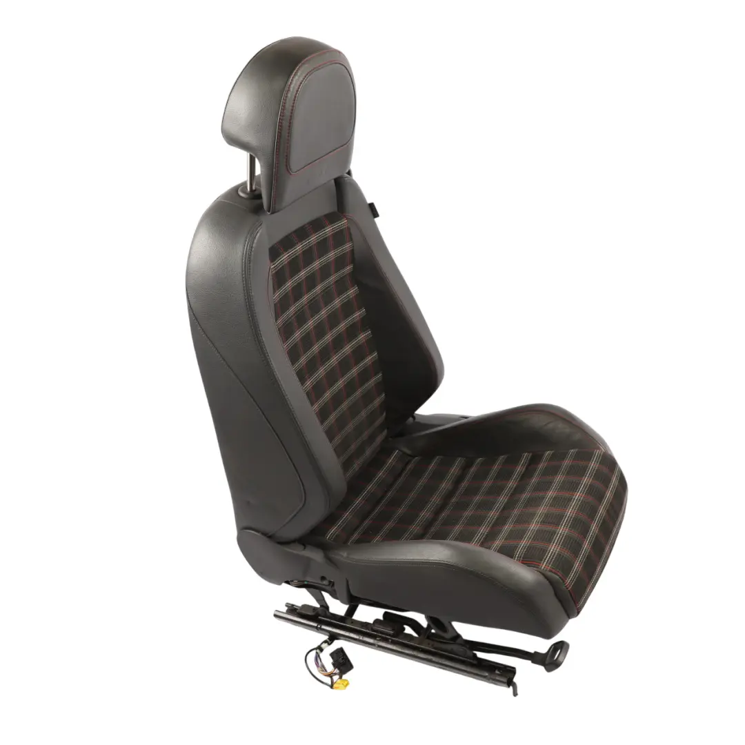 Volkswagen Golf Mk5 GTI 5D Front Seat Heated Leather Cloth Black Left N/S - SKU 1K3881805TE-2 - Part number 1K3881805TE