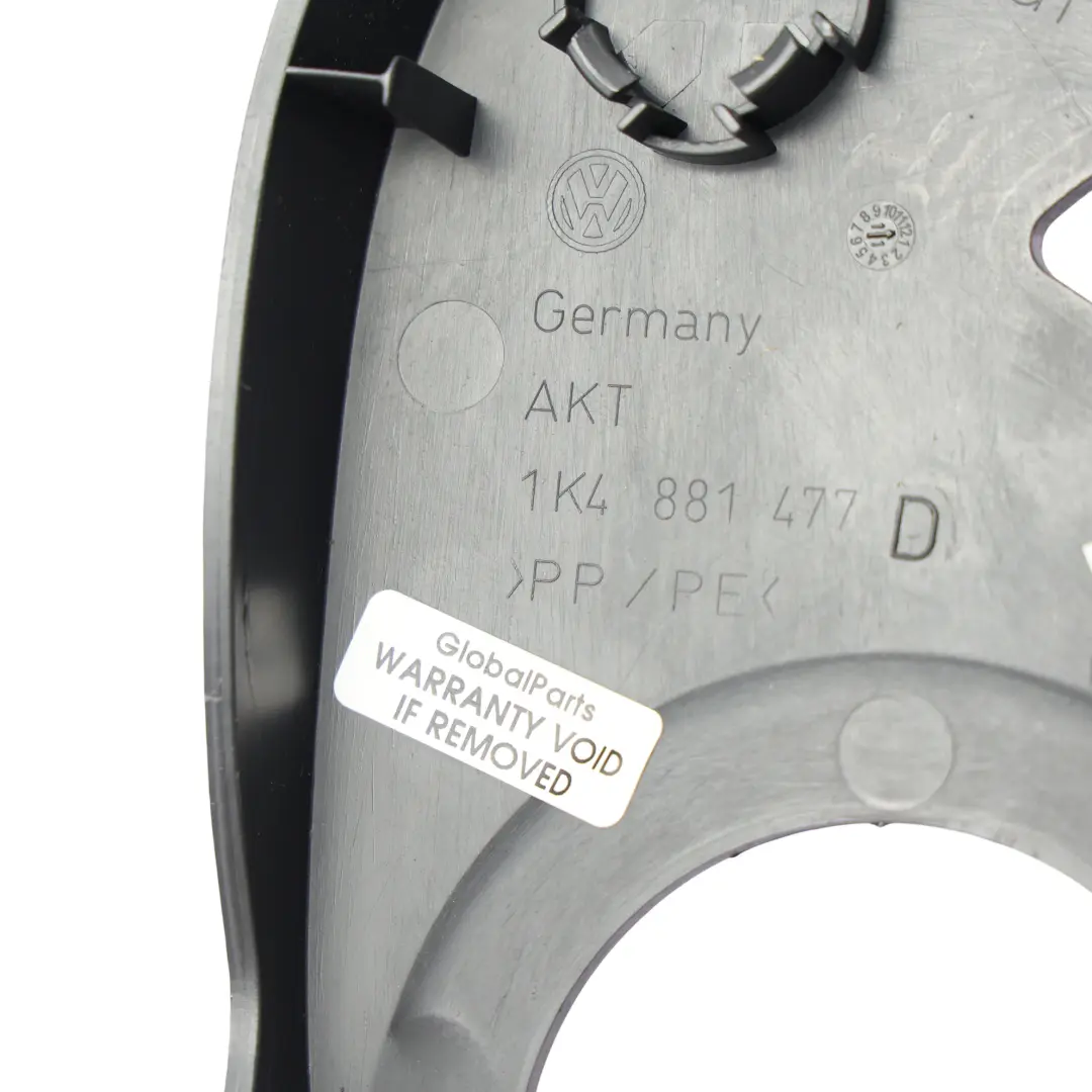 Volkswagen Touran 1T Front Seat Side Cover Trim Right O/S Outer Black - SKU 1K4881477D - Part number 1K4881477D
