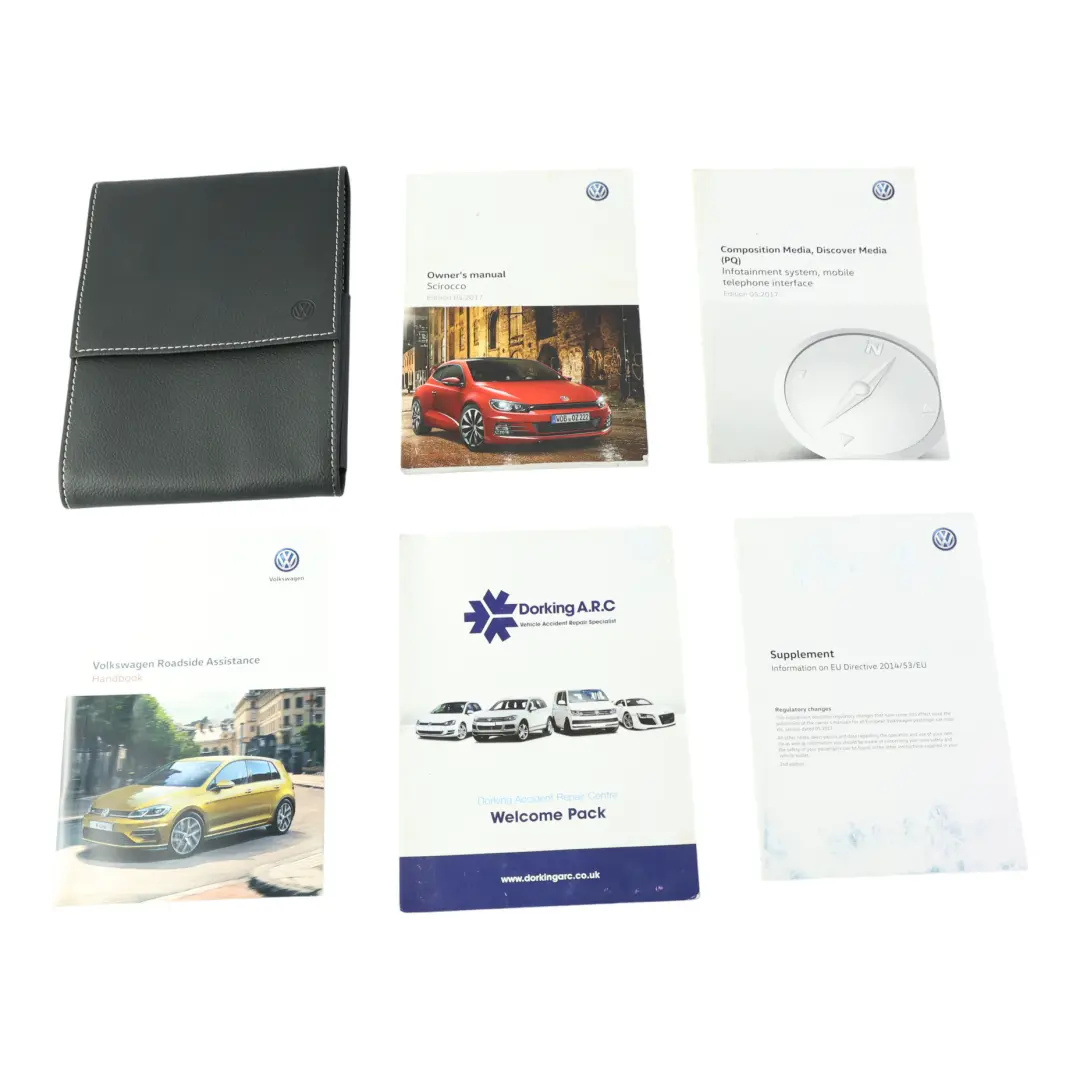 Volkswagen Scirocco MK3 Manual Propietario Libro Funda Cartera Set - SKU 1K8012720AE - Número de pieza 1K8012720AE