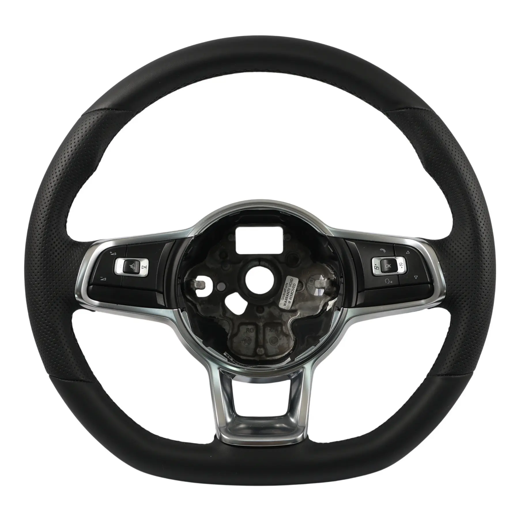 Volkswagen Scirocco Steering Wheel NEW Black Leather Flat Bottom 1K8419091AF