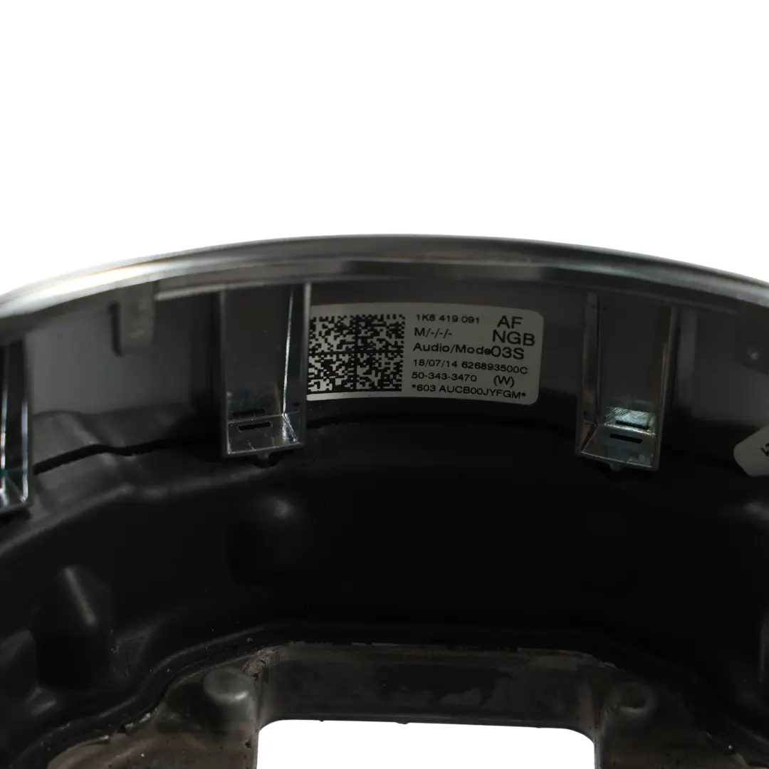 Steering Wheel NEW Black Leather Flat Bottom to Volkswagen Scirocco with Part number 1K8419091AF Volkswagen Scirocco Steering Wheel NEW Black Leather Flat Bottom - SKU 1K8419091AF-1 - Part number 1K8419091AF