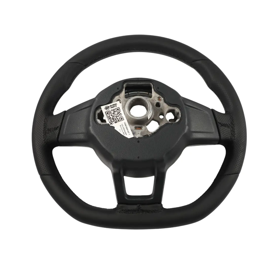 Steering Wheel NEW Black Leather Flat Bottom to Volkswagen Scirocco with Part number 1K8419091AF Volkswagen Scirocco Steering Wheel NEW Black Leather Flat Bottom - SKU 1K8419091AF-1 - Part number 1K8419091AF