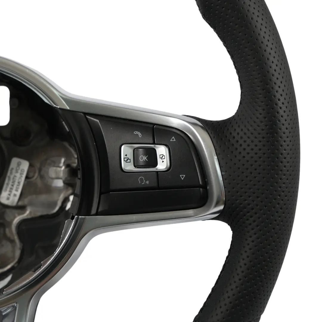 Steering Wheel NEW Black Leather Flat Bottom to Volkswagen Scirocco with Part number 1K8419091AF Volkswagen Scirocco Steering Wheel NEW Black Leather Flat Bottom - SKU 1K8419091AF-1 - Part number 1K8419091AF