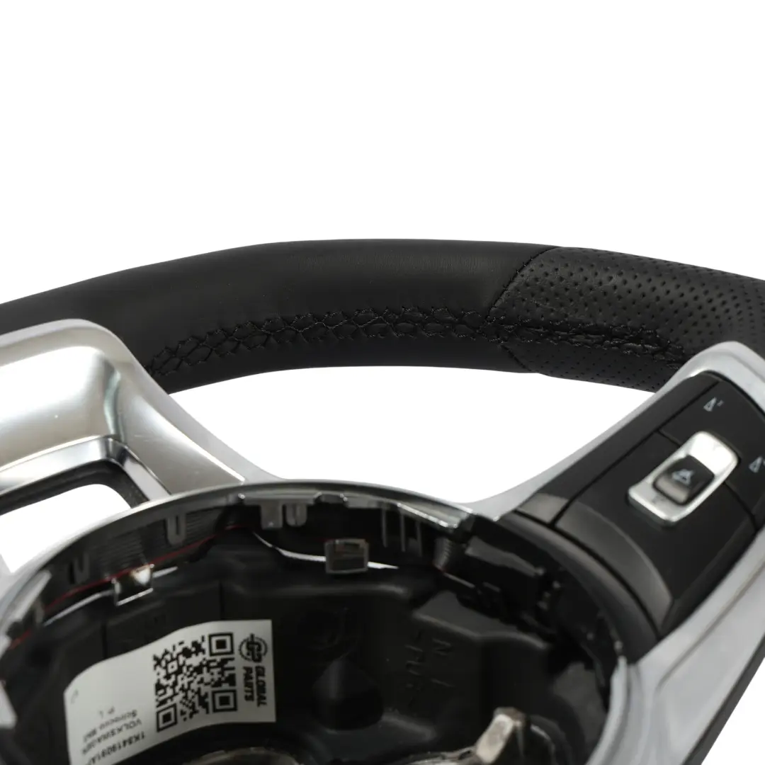 Volkswagen Scirocco Steering Wheel NEW Black Leather Flat Bottom - SKU 1K8419091AF-1 - Part number 1K8419091AF