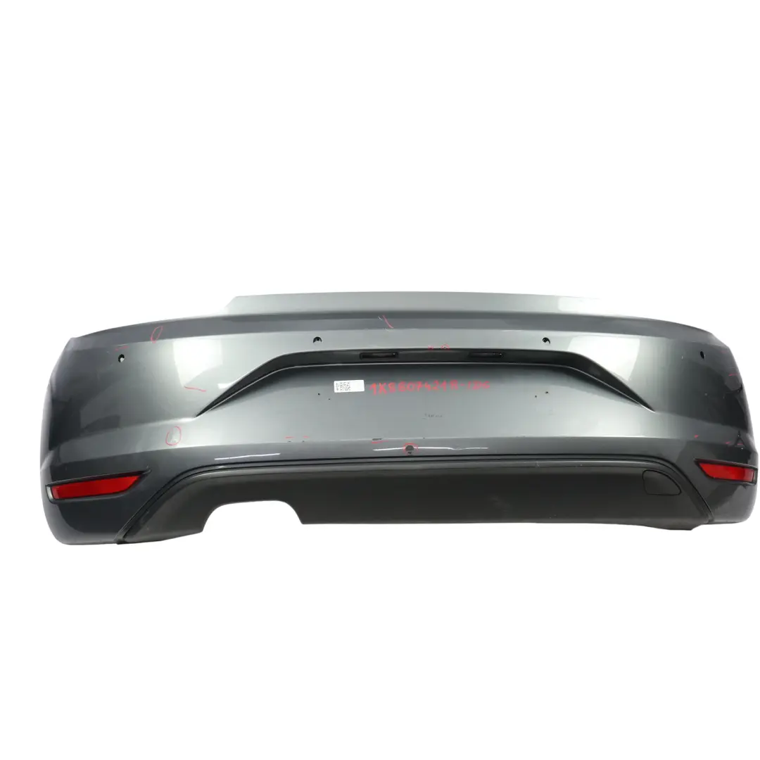Volkswagen VW Scirocco Mk3 Rear Bumper Facelift Indium Grey Metallic - R7H - SKU 1K8807421R-IDG - Part number 1K8807421R