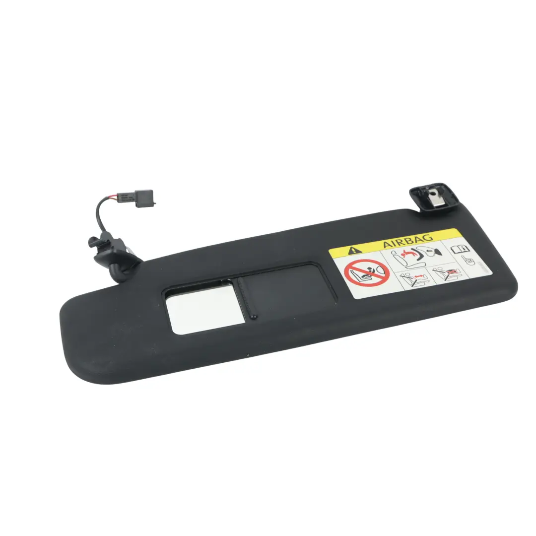 Mk3 Sun Visor Cover Panel Black Left N/S to Volkswagen Scirocco with Part number 1K8857551J Volkswagen Scirocco Mk3 Sun Visor Cover Panel Black Left N/S - SKU 1K8857551J - Part number 1K8857551J