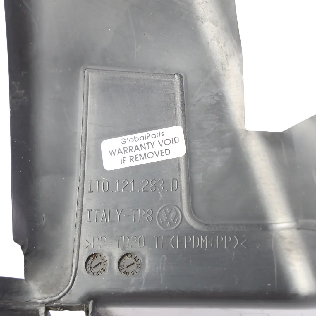 Volkswagen Caddy 2K Mk3 Przewód Powietrza Chłodnicy Lewy - SKU 1T0121283D - Numer Części 1T0121283D