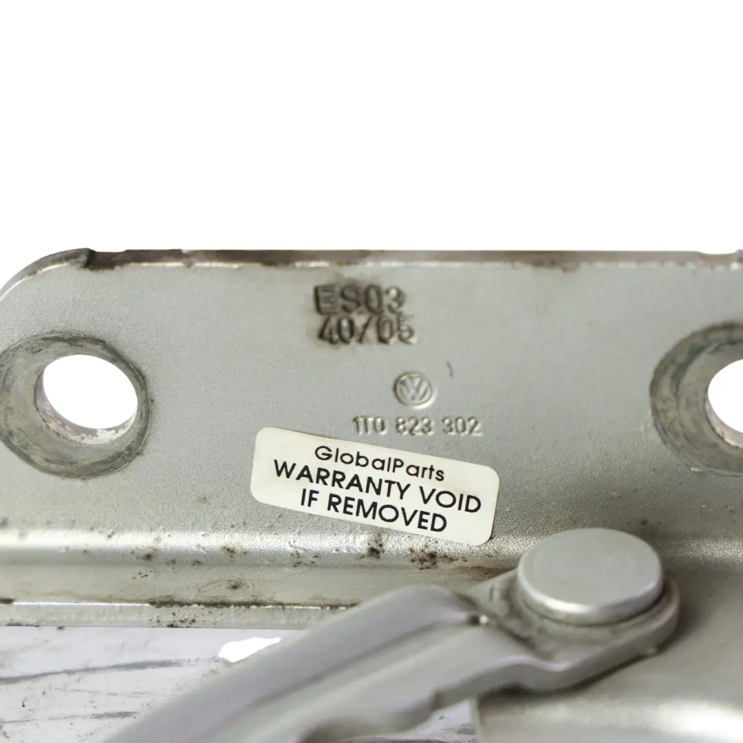Volkswagen Caddy 2K Touran MK1 Cerniera Cofano Destra Argento Reflex A7W - SKU 1T0823302-RES - Numero di parte 1T0823302