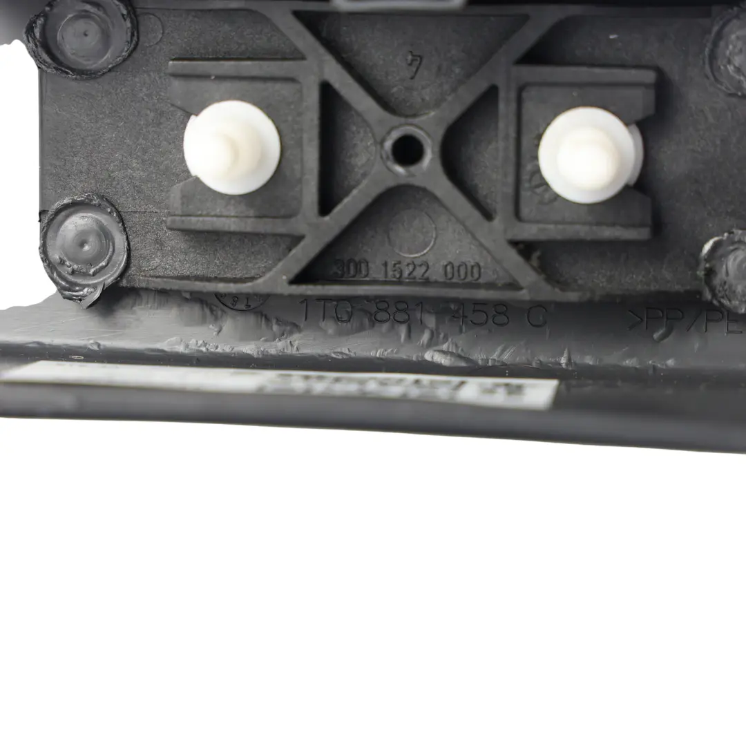 Volkswagen Touran 1T Osłona Tylna Panelu Fotela Przedniego Lewa - SKU 1T0881458C - Numer Części 1T0881458C